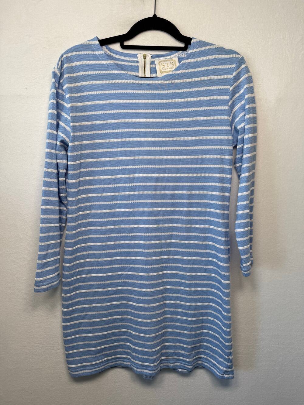 Sail to Sable Blue/White Tunic Dress Size Medium, Nautical, Spring, Classic